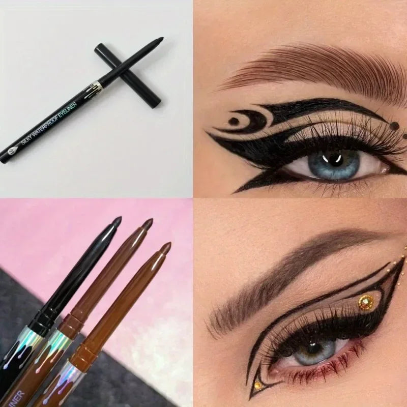 Sexy Brown Eyeliner Quick Dry Waterproof Matte Eyeliner Pen Long-Lasting, Smooth Application, Perfect For Versatile Eye Makeup