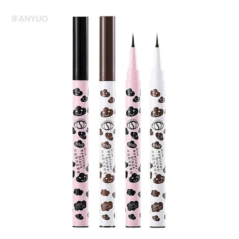 0.01mm Liquid Eyeliner Pen Ultra-thin Matte Smooth Quick Dry Waterproof Eyeliner Lower Eyelash Silkworm Pencil Non Smudging