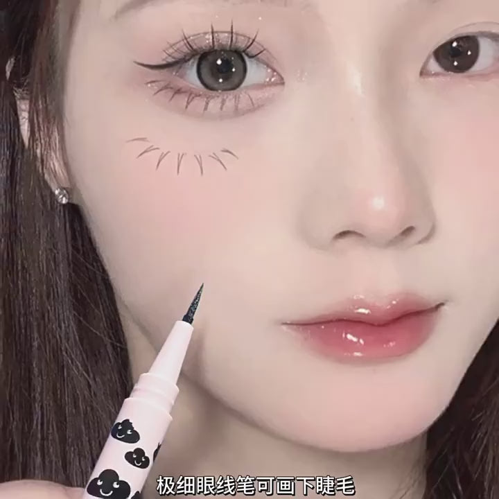 0.01mm Liquid Eyeliner Pen Ultra-thin Matte Smooth Quick Dry Waterproof Eyeliner Lower Eyelash Silkworm Pencil Non Smudging